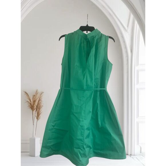 ✨DONNA MORGAN SLEEVELESS BELTED MINI GREEN SZ 10 DRESS✨ - Picture 4 of 6